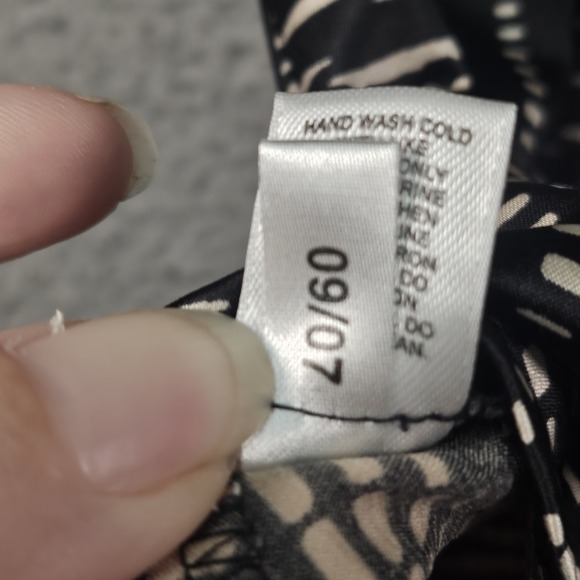 Vtg Express Babydoll Top Junior S Geometric Sequin Satin Y2K Dark Romantic Fairy - Picture 6 of 12